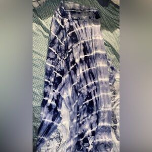 Elegant Tie-Dye Maxi Skirt